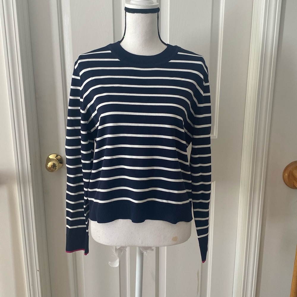 12:09 On 34th Stripe Sweater